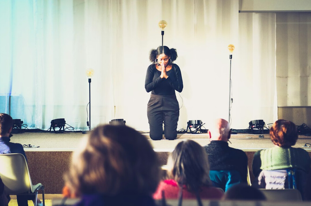 woman leading workshop